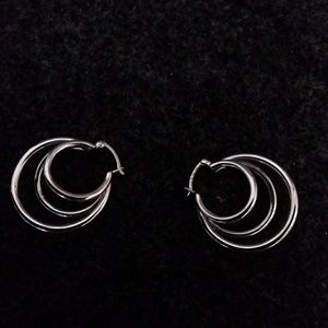 Sliver earrings (QVC)